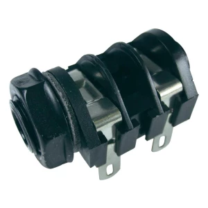 Ugradbeni banana konektor 6,35 mm, vanjski navoj, br. polova=2/mono, CL1160A, slika