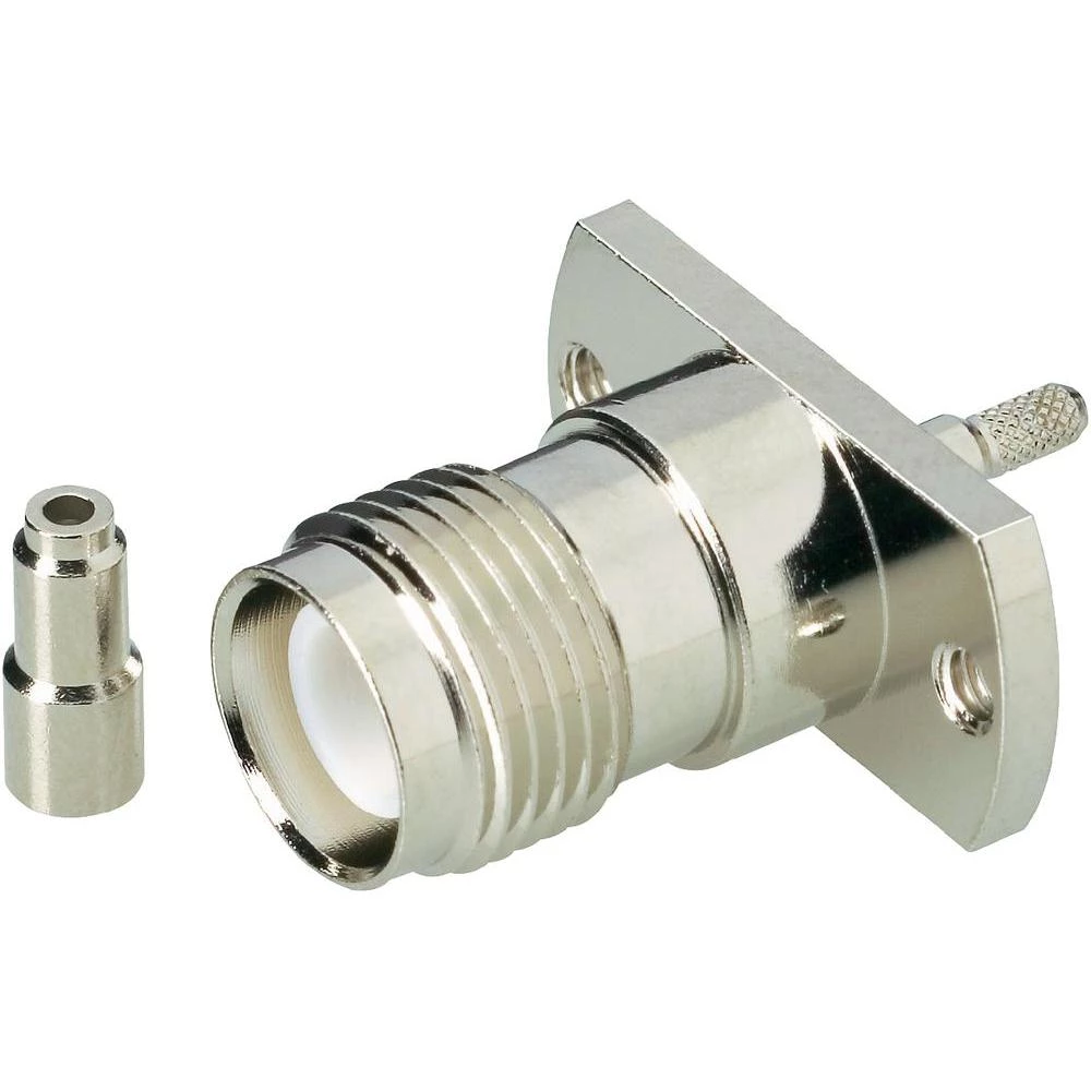 TNC reverzna ugradbena utičnica s prirubnicom KRIMP RG 174 slika