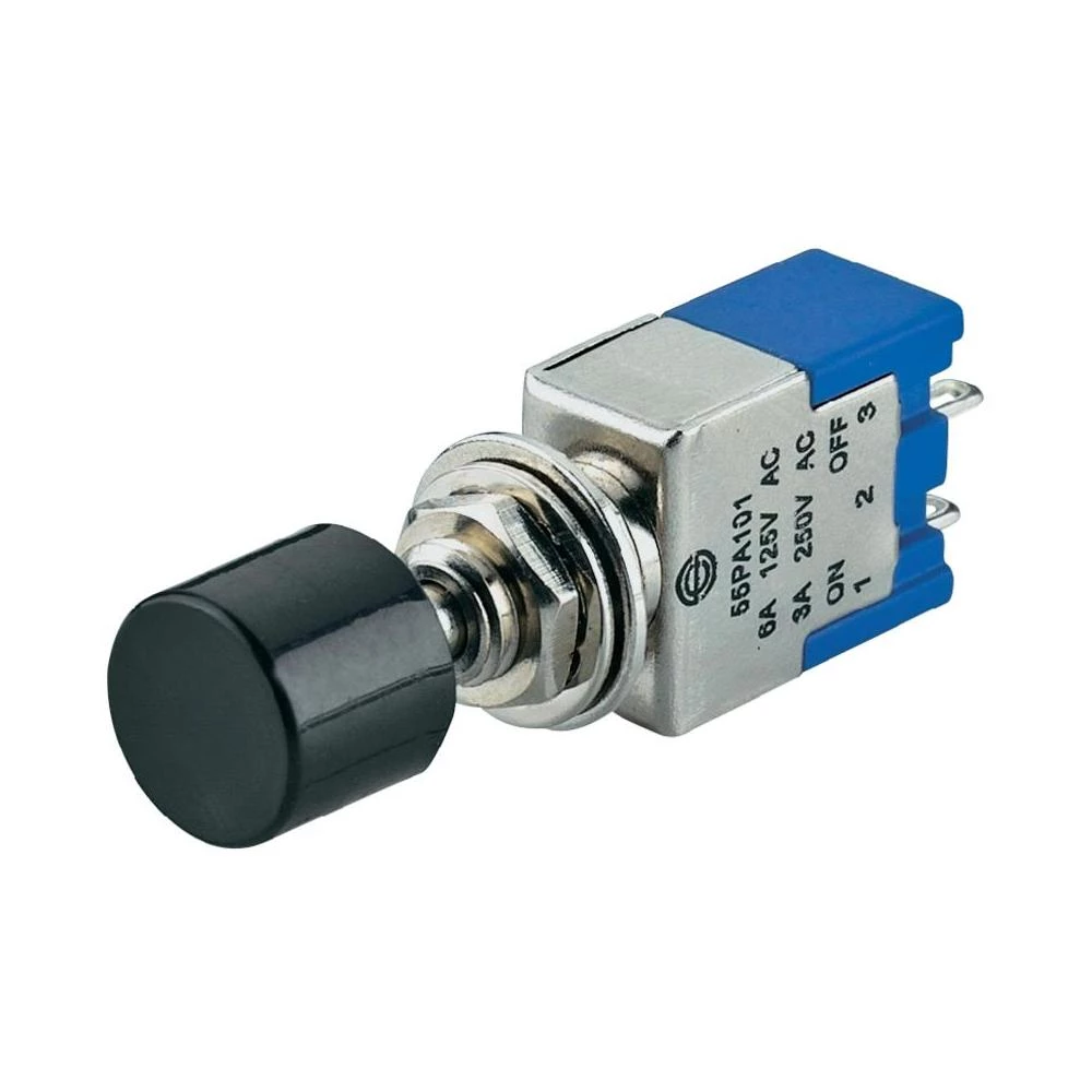 SCITlačna sklopka 250 V/AC 3 APA102A1BK 1 x uklop/uklop slika