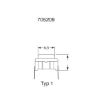 MEC Minijaturna tipka za tisk.pločicu Multimec 24 V/DC 50 mA3CSH9 SMD 1x isklop/
