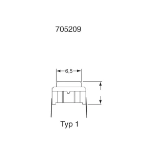 MEC Minijaturna tipka za tisk.pločicu Multimec 24 V/DC 50 mA3CSH9 SMD 1x isklop/ slika