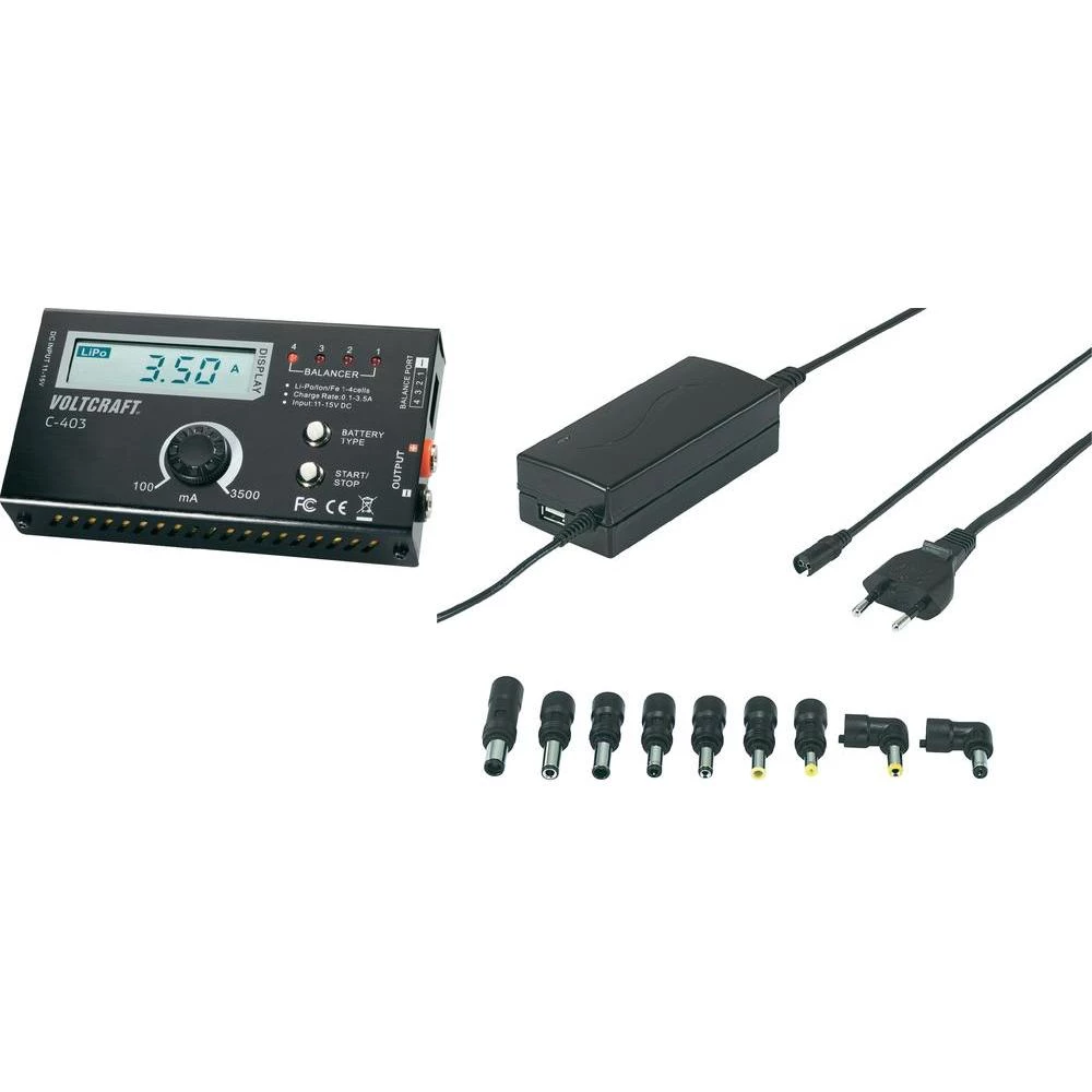 VOLTCRAFT 11-15 V uređaj zapunjenje za LiPo, Li-Ion, LiFe baterije slika