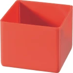 Plastični ulošci za kutije, vanjske mjere: 54 x 45 x 54 mm,crvene boje