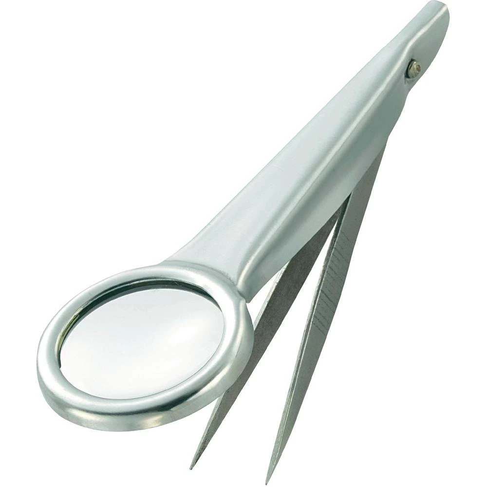 Pinceta sa lupo za elektronikeConrad, 5povećanje za 5x, (DxŠxV) 93 x 31 x 9 mm slika