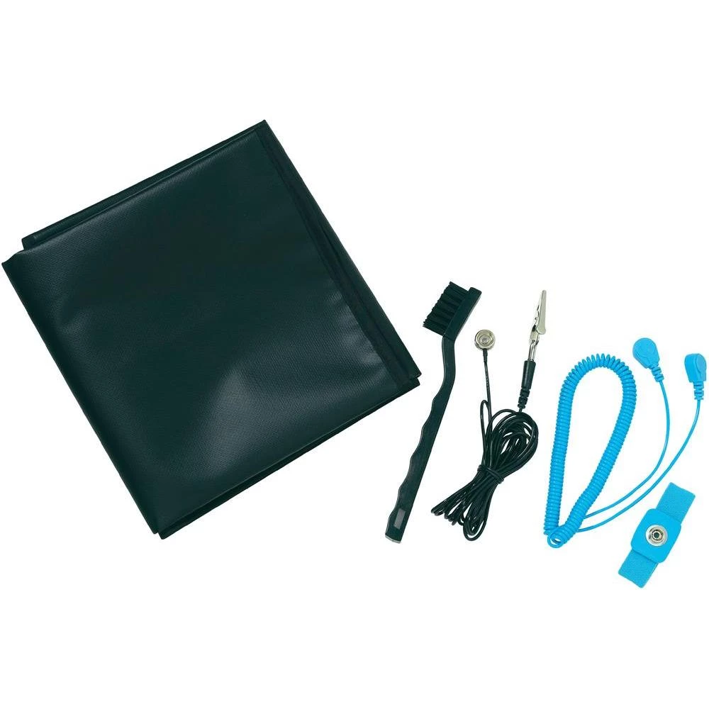 ESD-komplet za servisiranje HT03087, (Š x V) 600 mm x 600 mm, crne boje slika