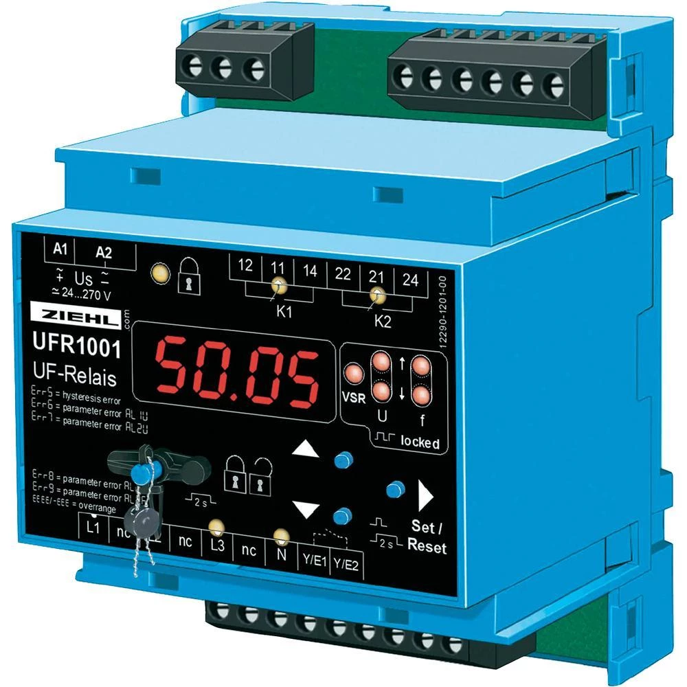 Nadzorni relej za napon i frekvenciju Ziehl UFR1001, S222295.CO, 24-270 V DC/AC, slika