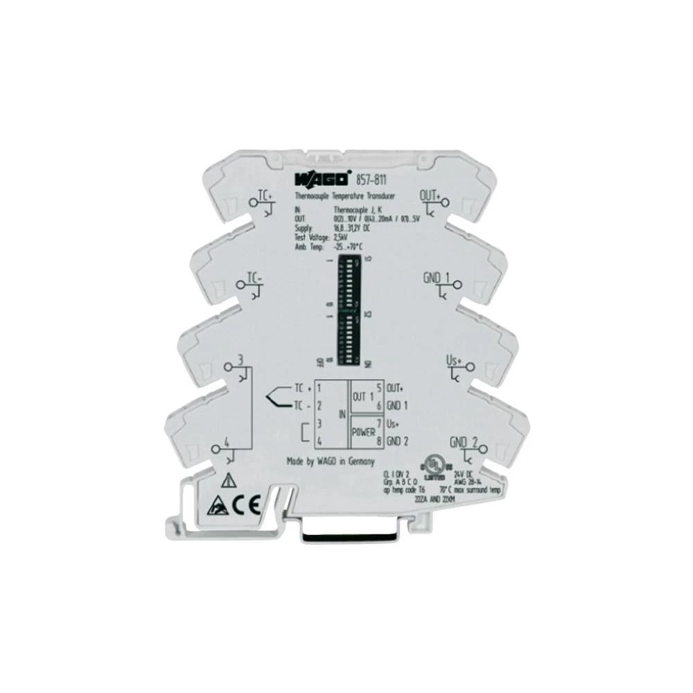 WAGO 857-811 mjerni pretvaračza temperaturu, mogućnost konfiguracije za J, K 857 slika