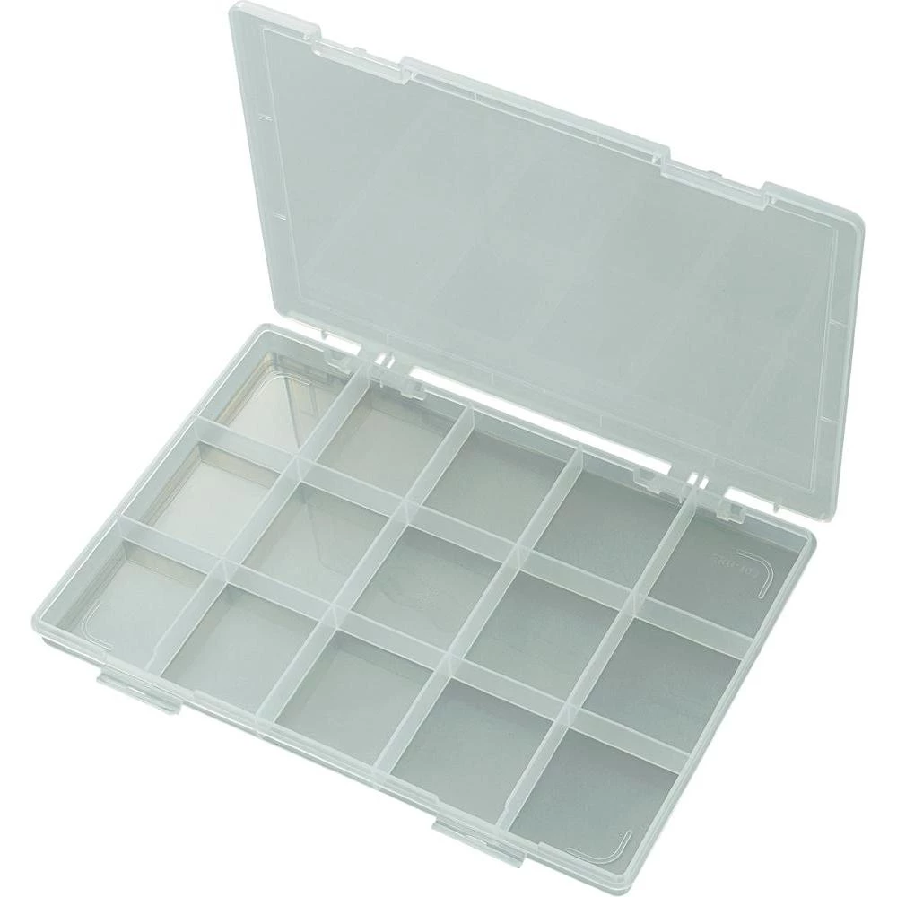 Prazna sortirna kutija za komponente, 285 x 209 x 23 mm, pretinci: 15; 61 x 54 x slika