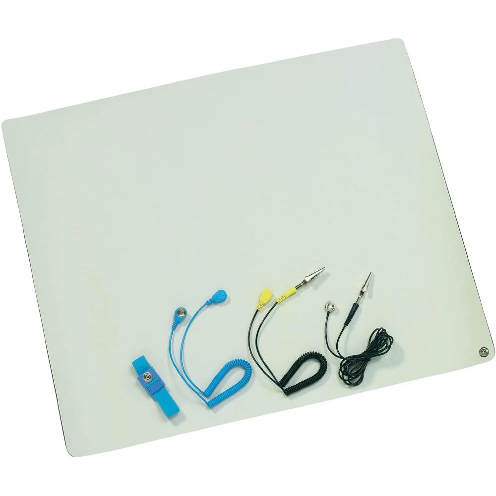 ESD stona prostirka HT03089,(DxŠxV) 590 x 500 x 2 mm, bežboje, komplet slika