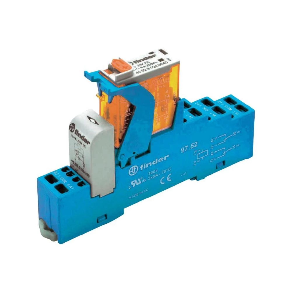 Vezni relej s 2 preklopna kontakta s 8 A, mehanizam opružnespojke Finder 4C.52.8 slika