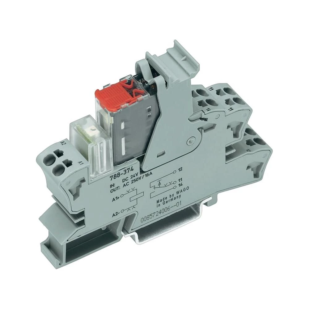 Utično podnožje s malim preklopnim relejem Wago 788-375 slika