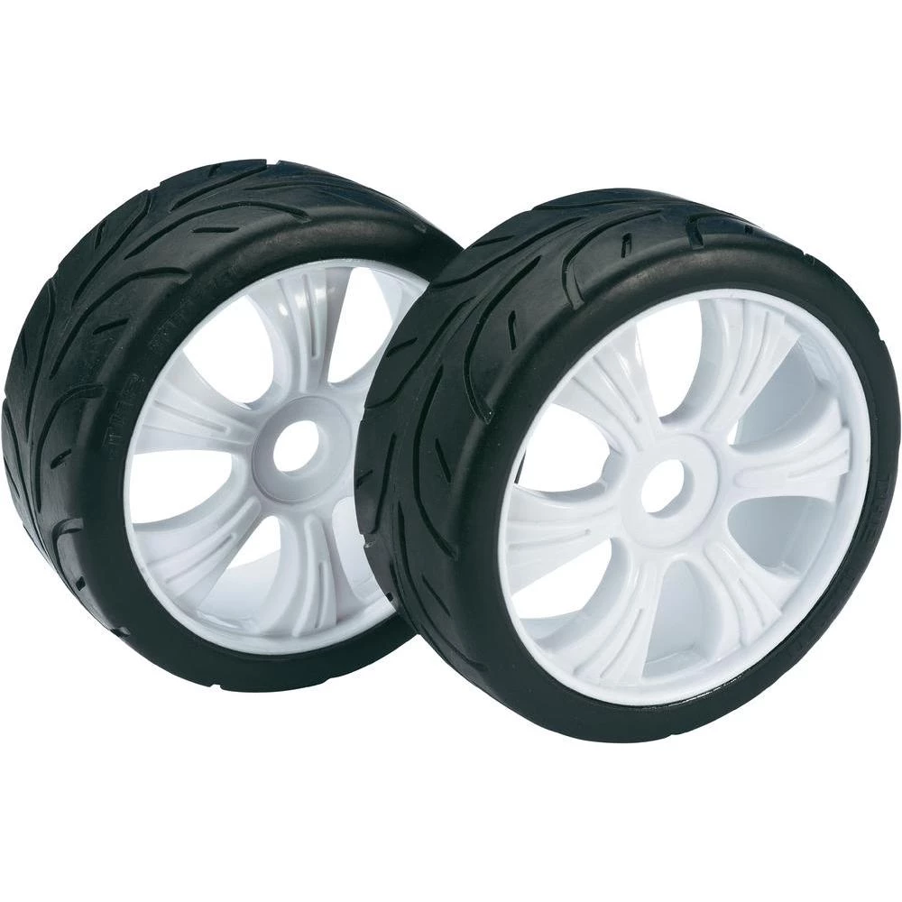 Absima 1:8 komplet točkova za buggy s 6 krakova naplatcimai profilima guma ( slika