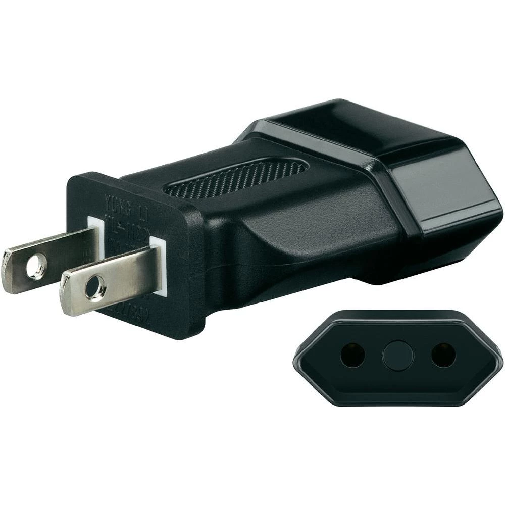 Adapter Goobay 95302, europska utičnica za američki utikač,crne boje slika
