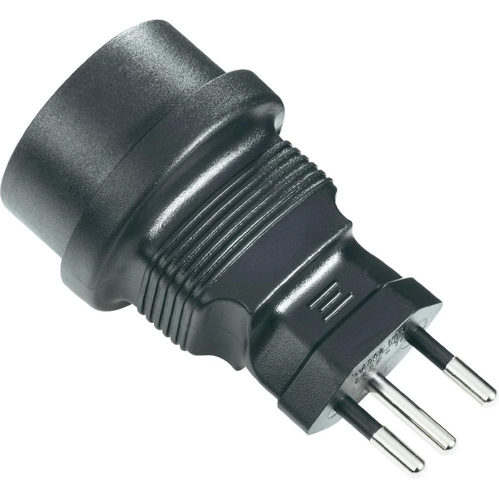 Adapter Goobay 95304, sigurnosna utičnica za švicarski utikač, crne boje slika