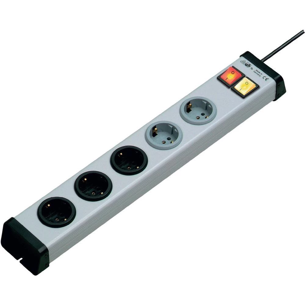 Ehmann Dvostruka letva 2+3 utičnice, 0203x00052301, univerzalna, siva, H05VV-F 3 slika