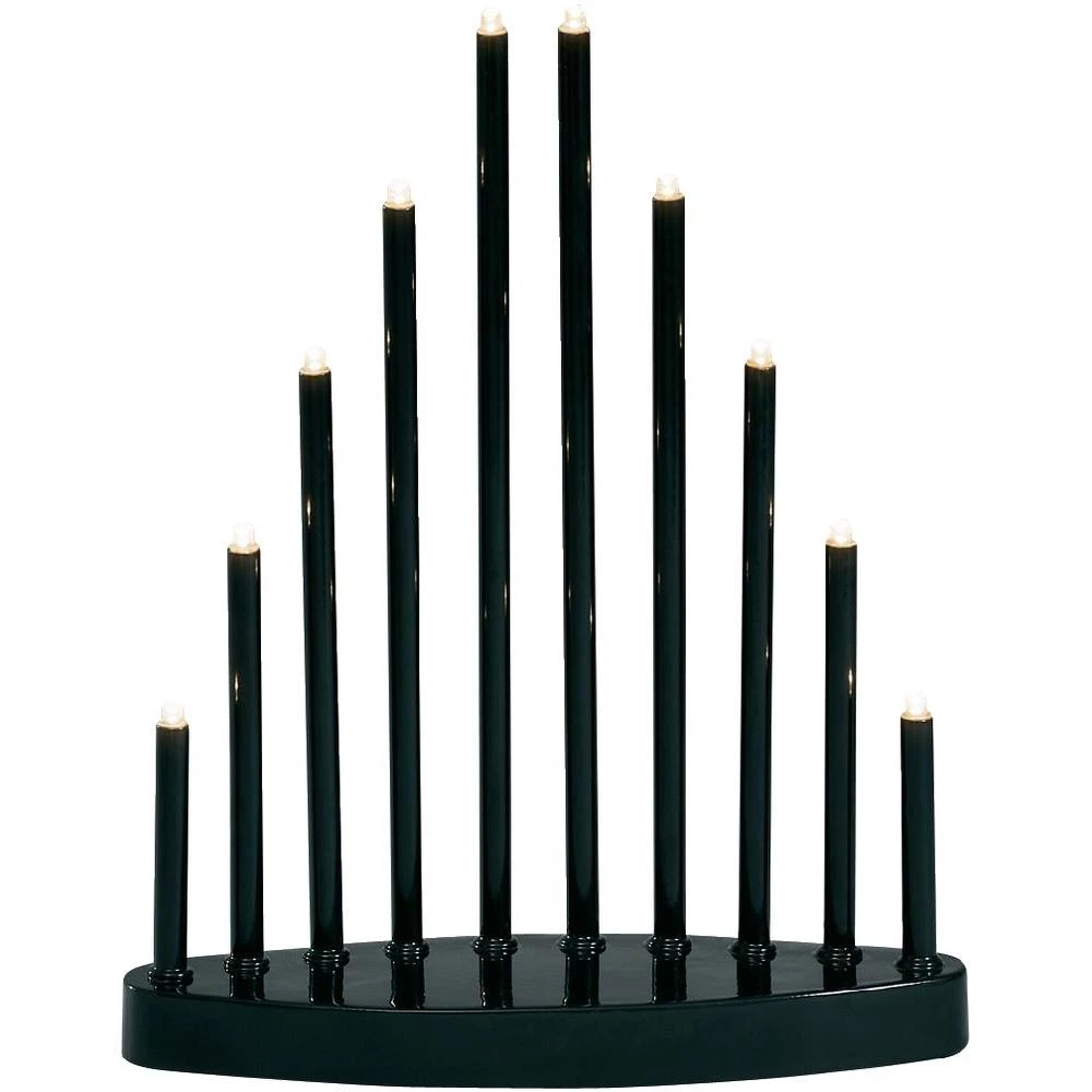 Božićni ukras, svijećnjak Konstsmide 2401-710TR, crni slika