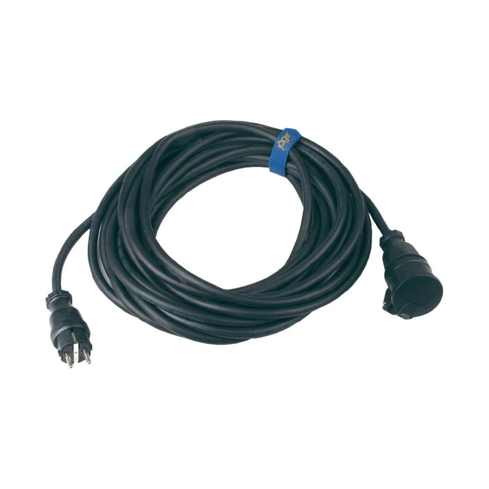 Gumeni produžni kabal, 10 m, crna slika