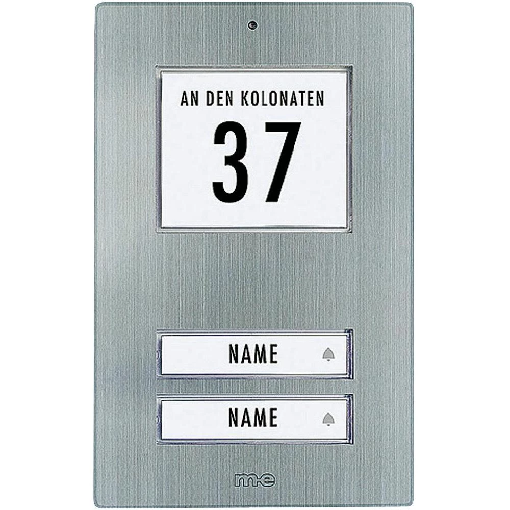 Osvijetljena pločica za zvonjenje za 2 obitelji. Nehrđajućičelik slika