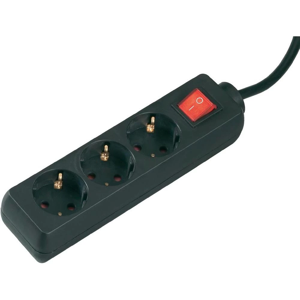 3-struka stona utičnica, crna slika