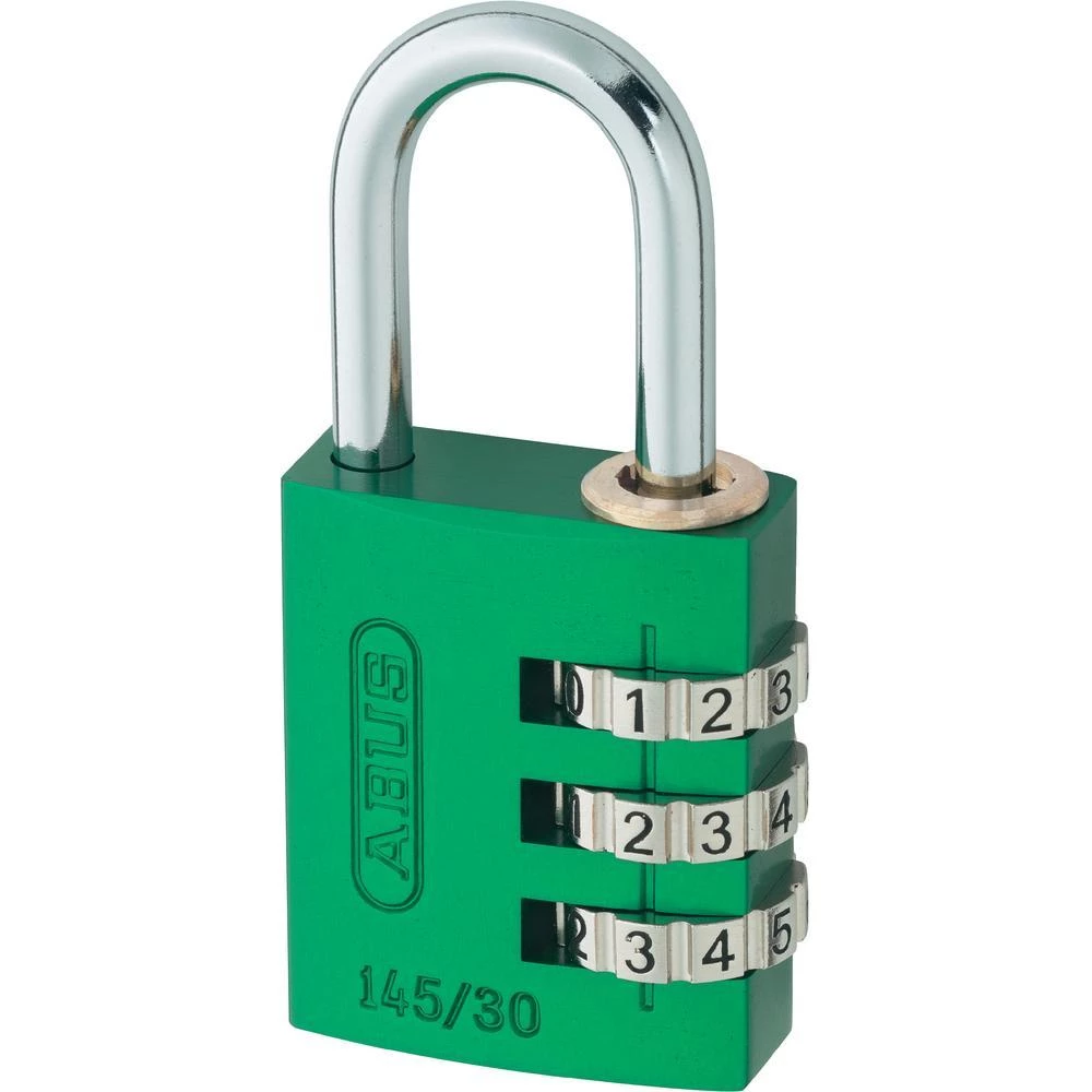 Aluminijski katanac s kombinacijom brojeva, zelena boja 145/30 slika