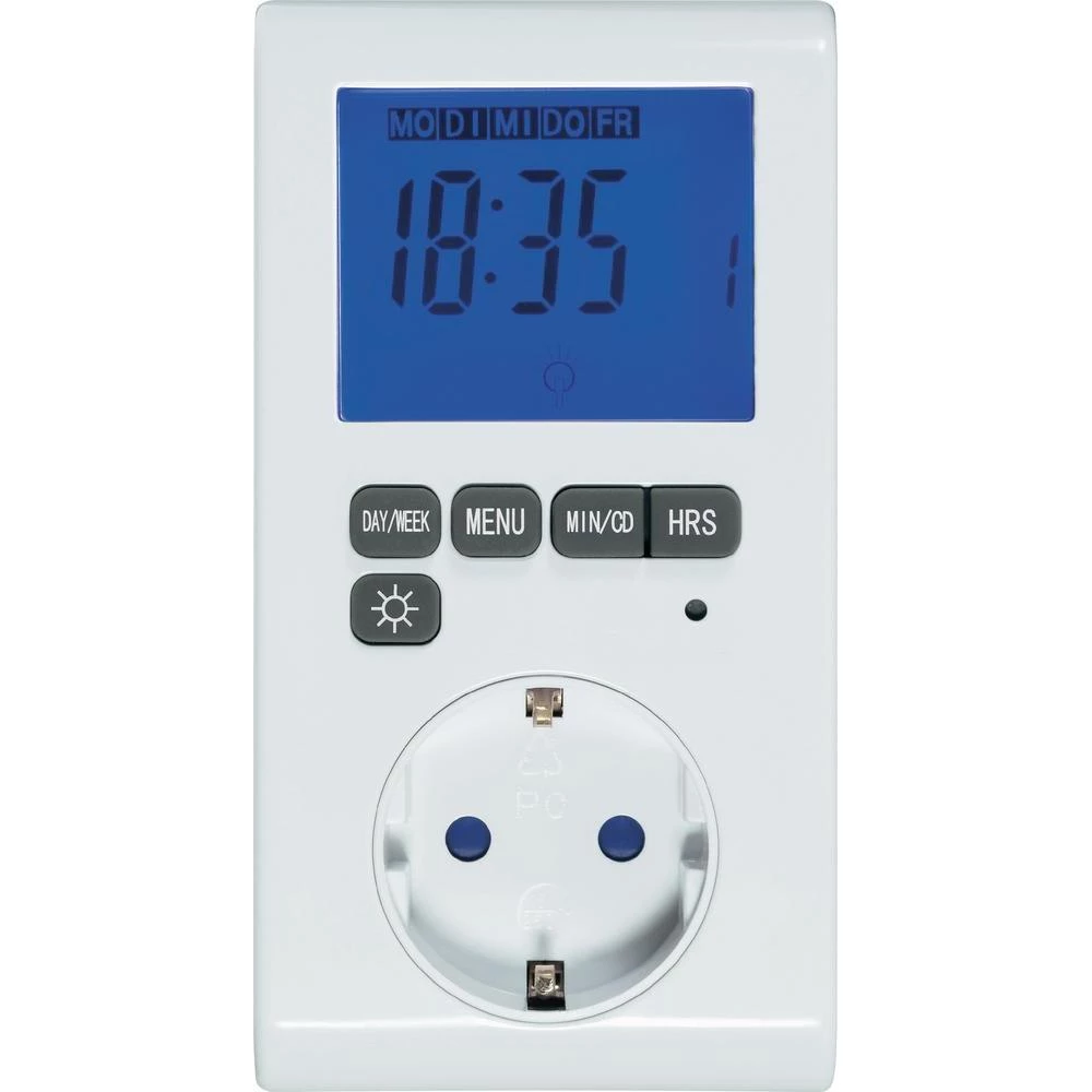 Digitalni DCF tjedni uklopni sat sa svjetlom slika