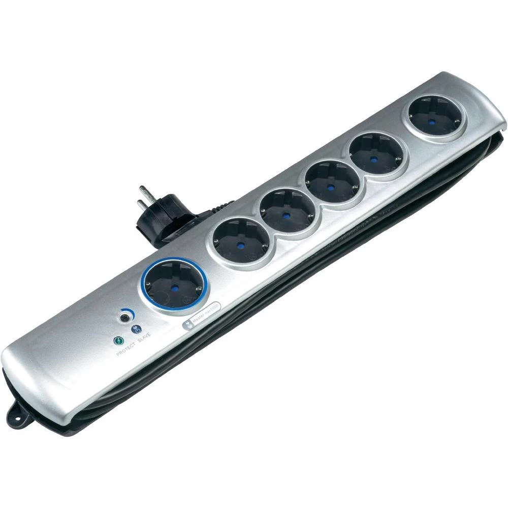 6-struka letva s utičnicama Master-Slave s prenaponskom zaštitom slika