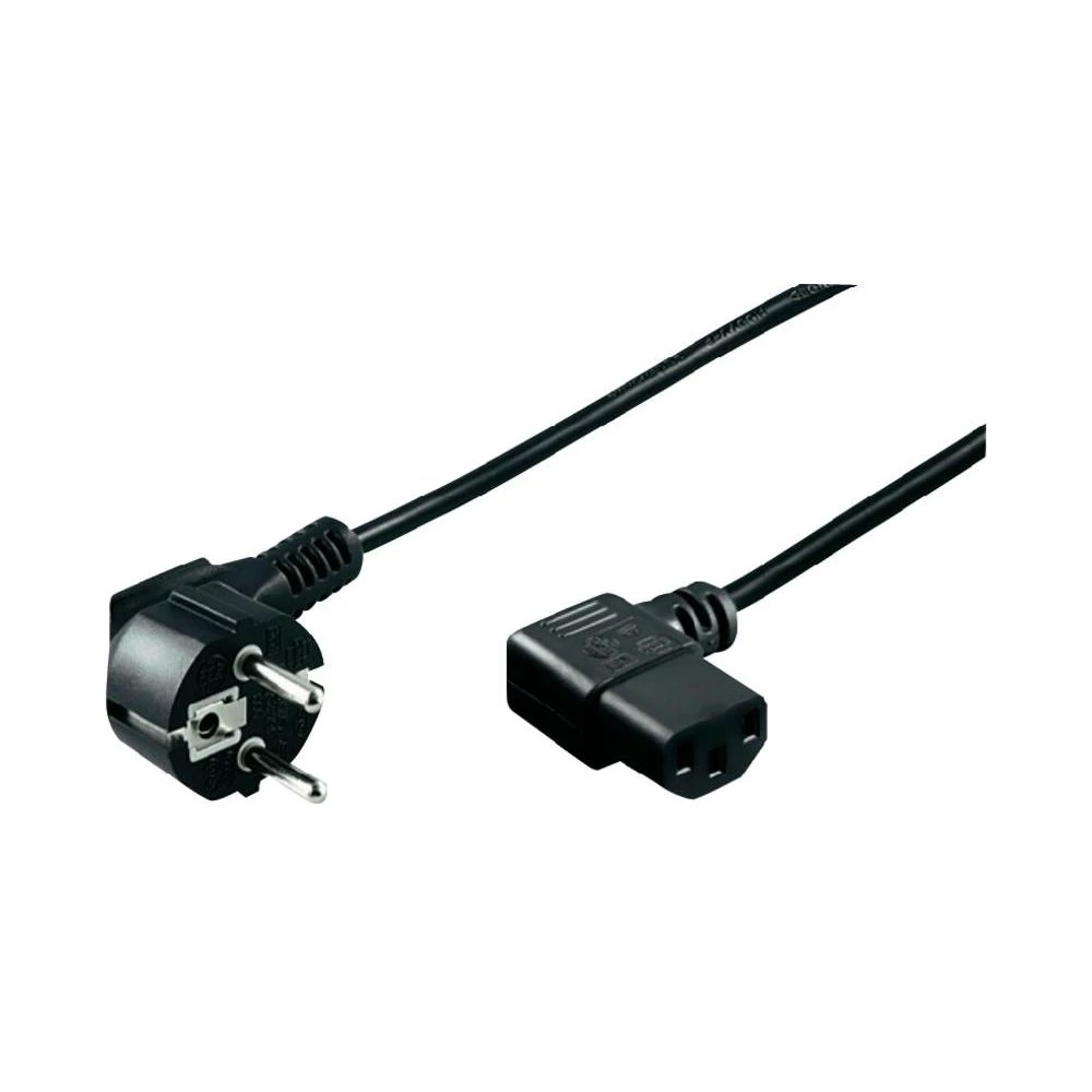 Priključni vod za uređaje kojine griju, 2 m, crni slika