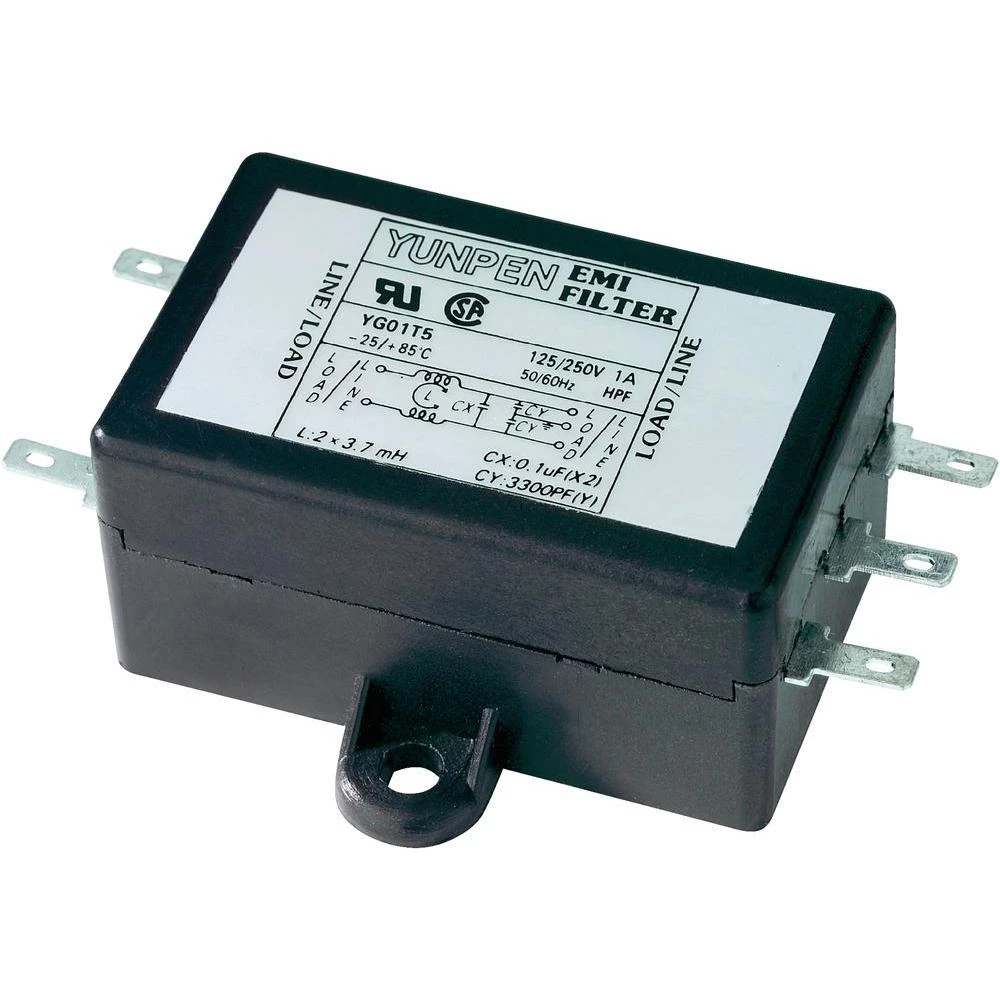 Yunpen Univerzalni mrežni filter 2 x 0.7 mH 125/250 V/AC(50/60 Hs) 6 A slika