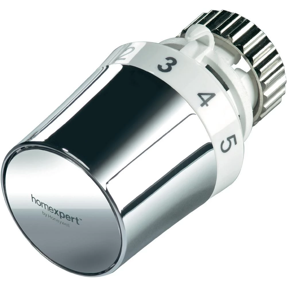 Kromirana dizajnerska glava termostata slika