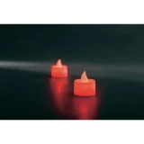 LED ukrasna svjećica, komplet od 2 komada crvene boje