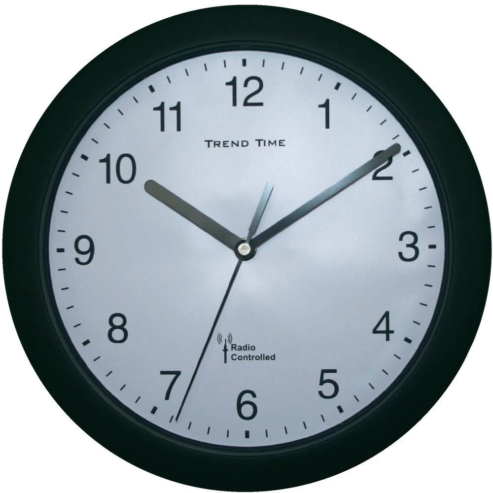 Radio kontrolirani zidni sat 56785 crni slika