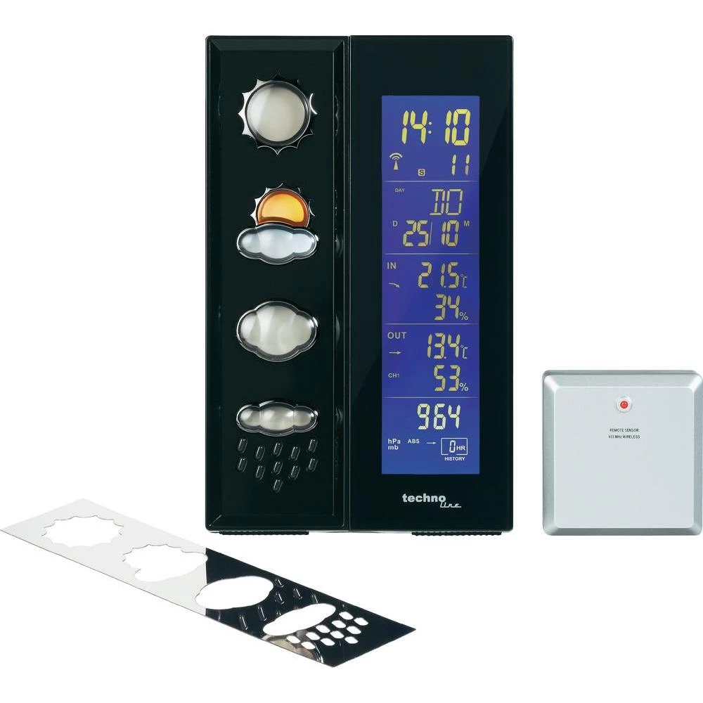 Bežična vremenska stanica s 3D simbolima vremena WS 6650 slika