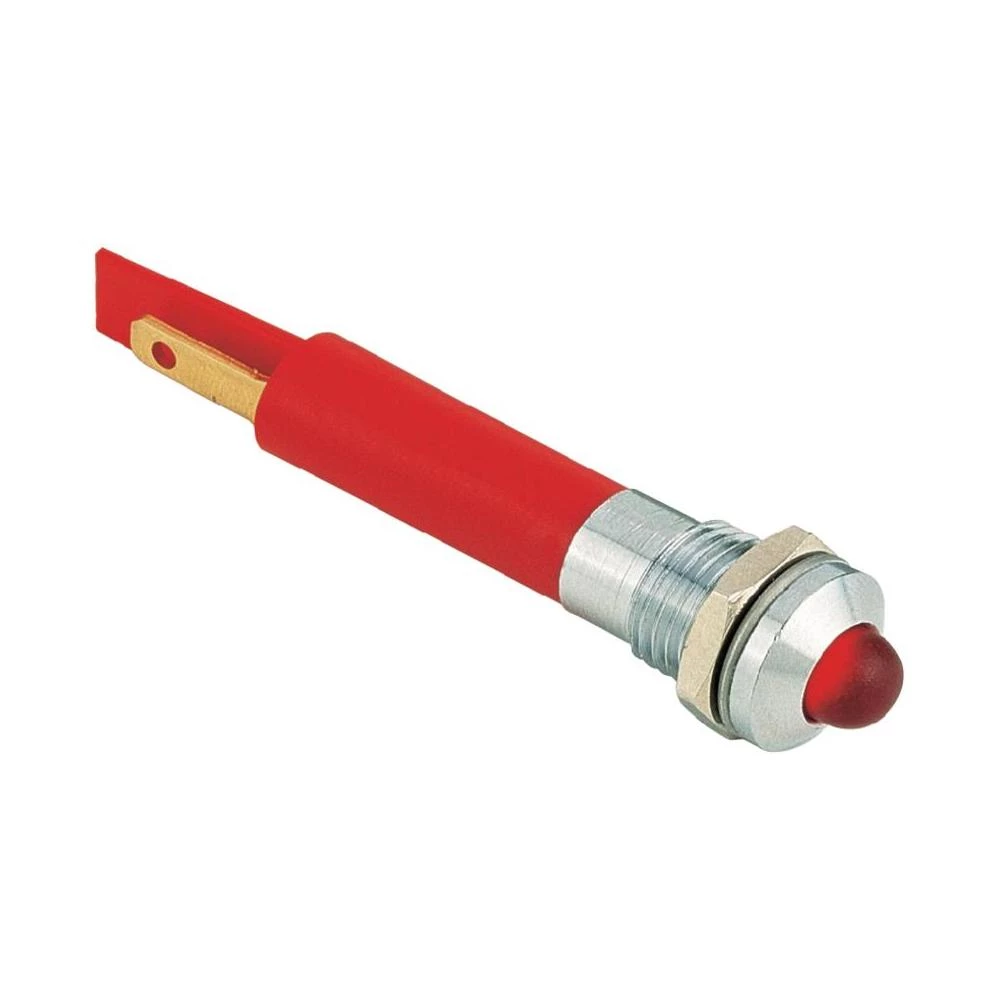 230 V/AC ignalne svjetiljke sLED diodom 5 mm - blještavi hrom Signal Construct slika