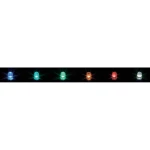LED 3 mm, dvobojna Everlight 204sDRsYGW/s530-A3 zelena, crvena 75 vrsta kućišta