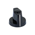 Mentor Pritisni/kazalni dugme pritiskač crna promjer osi 4 mm
