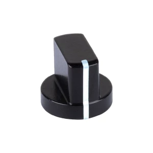 Metalni dugme Mentor, crni, 4 mm slika