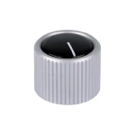 Mentor metalni dugme s napravebez sojemalnika, transparentan (eloksirana), 4 mm
