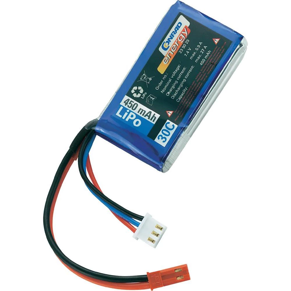 Litijum-polimerski akumulator Conrad Energy od 7,4 V / 450 mAh30C slika