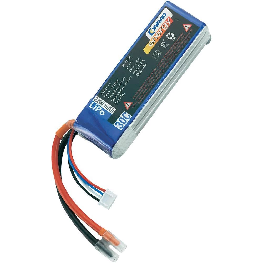 Litijum-polimerski akumulator od 11,1 V / 2200 mAh (30C) slika
