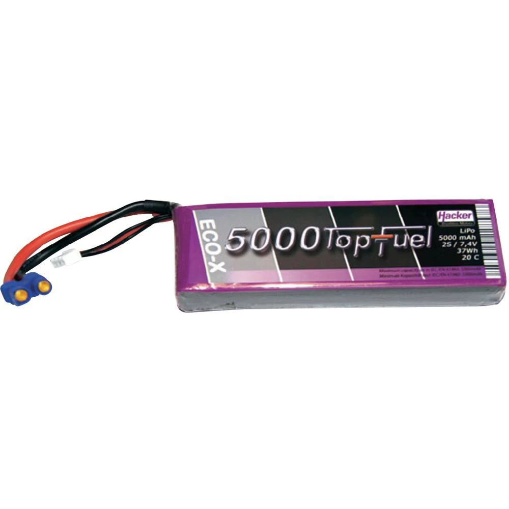 Hacker LiPo Akumulator 7.4V / 5000 mAh (20 C) / slika