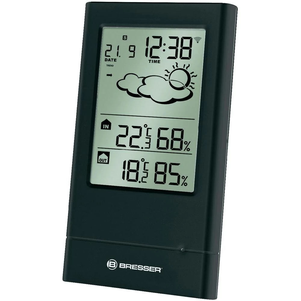 Bežična vremenska stanica Bresser Optik TempTrend, crne boje slika