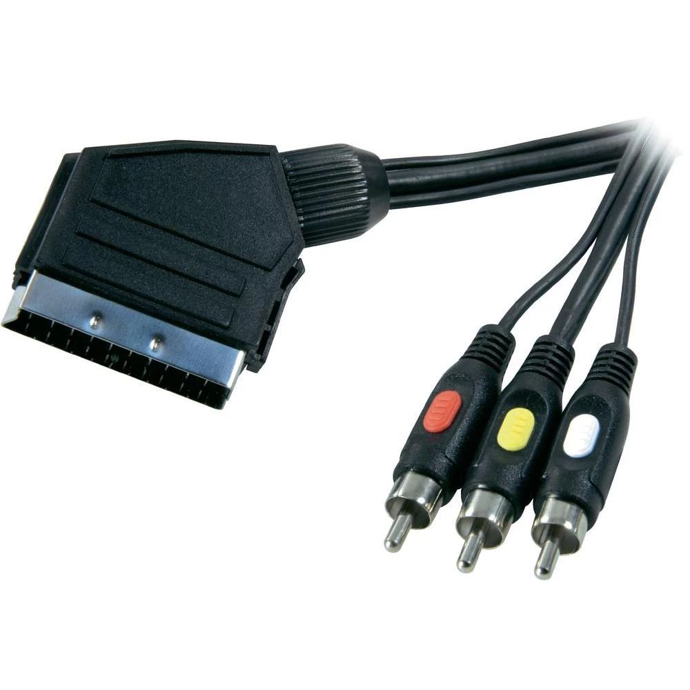 SCART/3 cinch kabal za adapter, 5 m slika