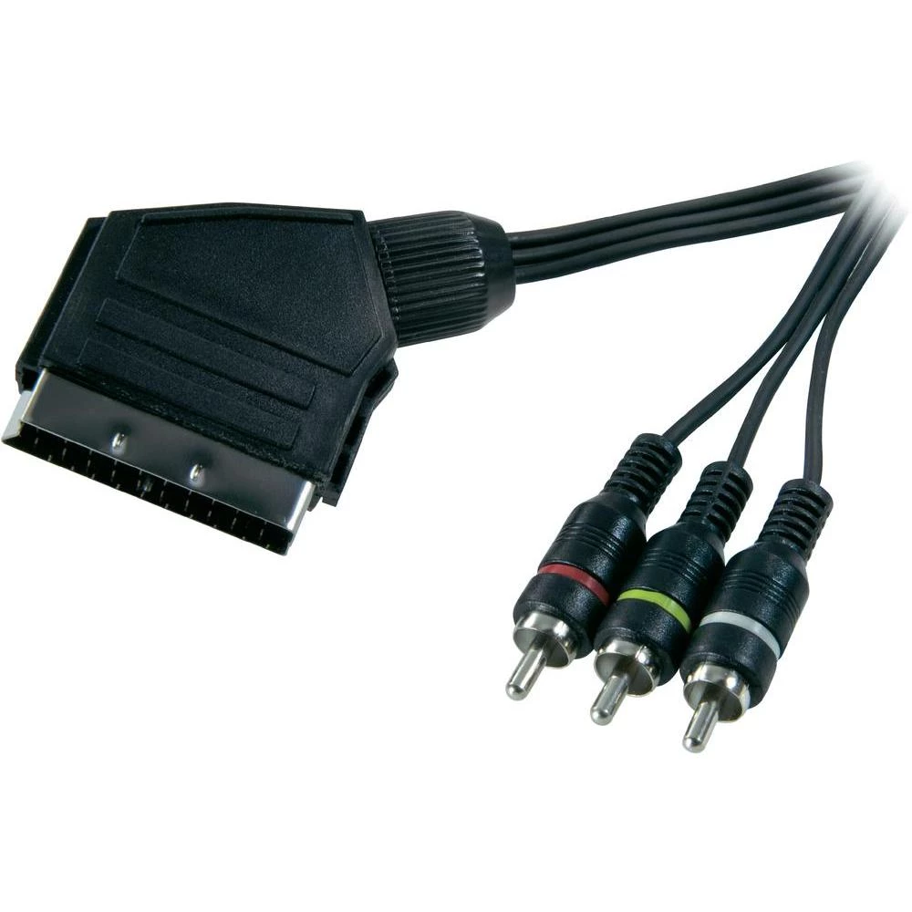 Adapterski kabal SCART/3 cinchod 10 m slika