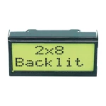 LCD minimodul EA DIPS-82-HNLED format 2 x 8 visina brojki 5.55 mm žuti, G