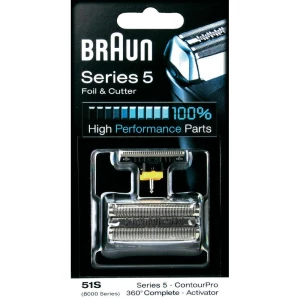 Mrežica za brijanje i blok oštrica Braun 8000/51S, serije 5, kombinirano pakiranje 072911 slika