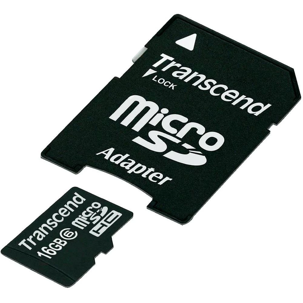 Kartica Transcend MicroSDHC od 16 GB, klasa 6, uklj. SD adapter slika