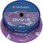 Verbatim DVD+R 4,7 GB, 16 x 25, 25 komada