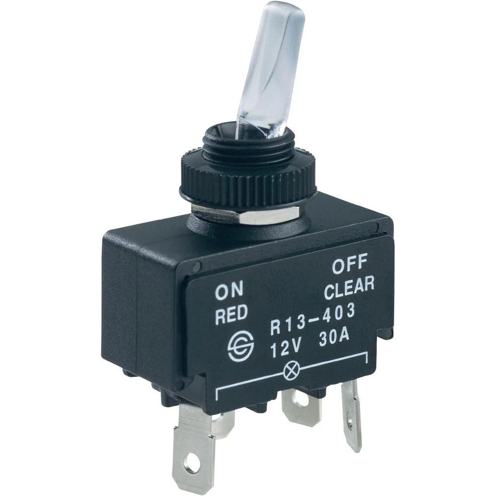 SCI Automobilski prevjesni prekidač 12 V/DC 30 A R13-403A crvena/Natural 1 x ukl slika