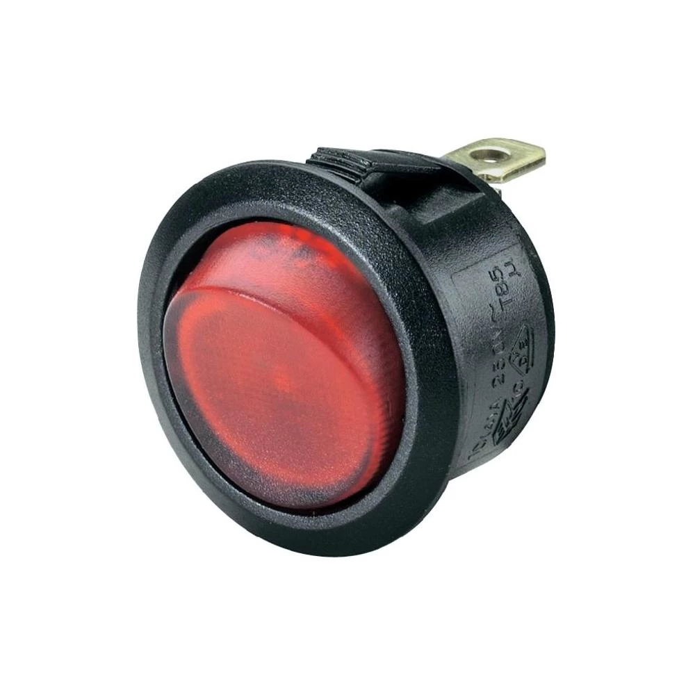 SCI Klecna sklopka, 20 A R13-208B-02 crna/zelena - LED zelena12VDC 12V/DC 20 A slika