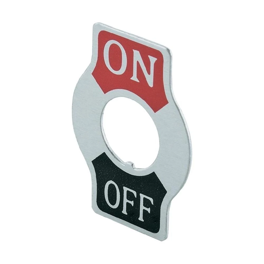 SCITablica s natpisom za prevjesnu sklopku, otisnut motiv ON/OFF slika